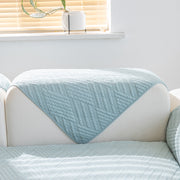 Slipcover KAS™ Quilted Geometric Cotton Sofa Cover, Non-Slip & Thick Padded Furniture Covers