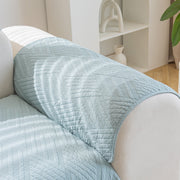 Slipcover KAS™ Quilted Geometric Cotton Sofa Cover, Non-Slip & Thick Padded Furniture Covers