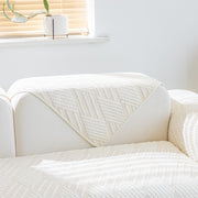 Slipcover KAS™ Quilted Geometric Cotton Sofa Cover, Non-Slip & Thick Padded Furniture Covers