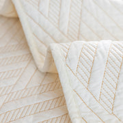 Slipcover KAS™ Quilted Geometric Cotton Sofa Cover, Non-Slip & Thick Padded Furniture Covers