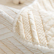 Slipcover KAS™ Quilted Geometric Cotton Sofa Cover, Non-Slip & Thick Padded Furniture Covers