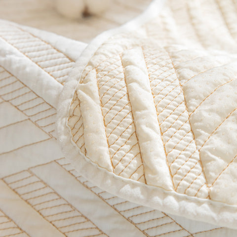 Slipcover KAS™ Quilted Geometric Cotton Sofa Cover, Non-Slip & Thick Padded Furniture Covers