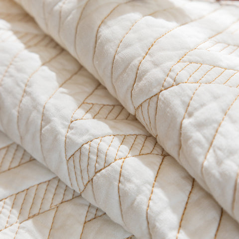 Slipcover KAS™ Quilted Geometric Cotton Sofa Cover, Non-Slip & Thick Padded Furniture Covers