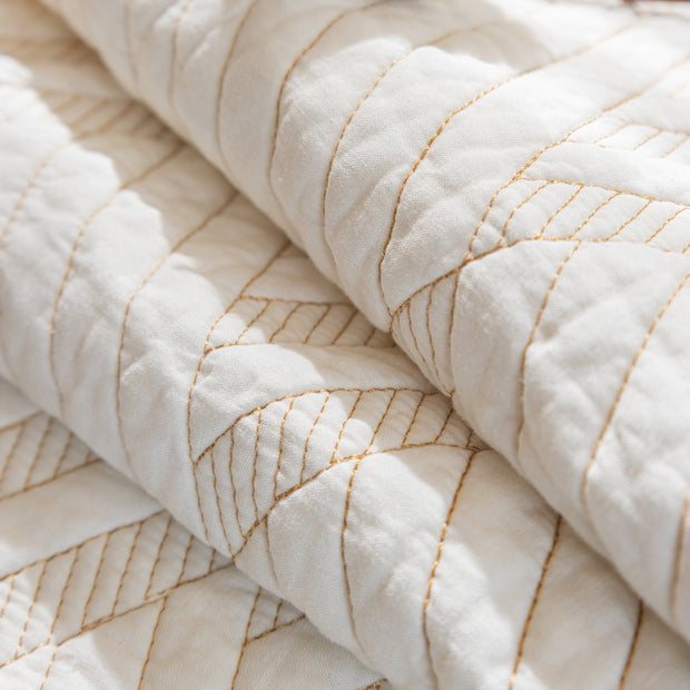 Slipcover KAS™ Quilted Geometric Cotton Sofa Cover, Non-Slip & Thick Padded Furniture Covers