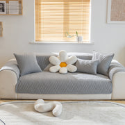 Slipcover KAS™ Quilted Geometric Cotton Sofa Cover, Non-Slip & Thick Padded Furniture Covers