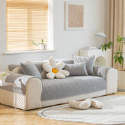 Slipcover KAS™ Quilted Geometric Cotton Sofa Cover, Non-Slip & Thick Padded Furniture Covers