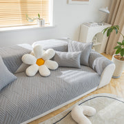Slipcover KAS™ Quilted Geometric Cotton Sofa Cover, Non-Slip & Thick Padded Furniture Covers