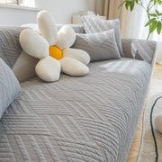 Slipcover KAS™ Quilted Geometric Cotton Sofa Cover, Non-Slip & Thick Padded Furniture Covers