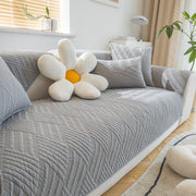 Slipcover KAS™ Quilted Geometric Cotton Sofa Cover, Non-Slip & Thick Padded Furniture Covers