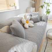 Slipcover KAS™ Quilted Geometric Cotton Sofa Cover, Non-Slip & Thick Padded Furniture Covers