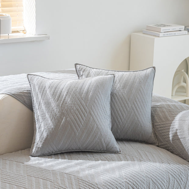 Slipcover KAS™ Quilted Geometric Cotton Sofa Cover, Non-Slip & Thick Padded Furniture Covers