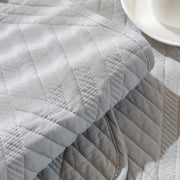 Slipcover KAS™ Quilted Geometric Cotton Sofa Cover, Non-Slip & Thick Padded Furniture Covers