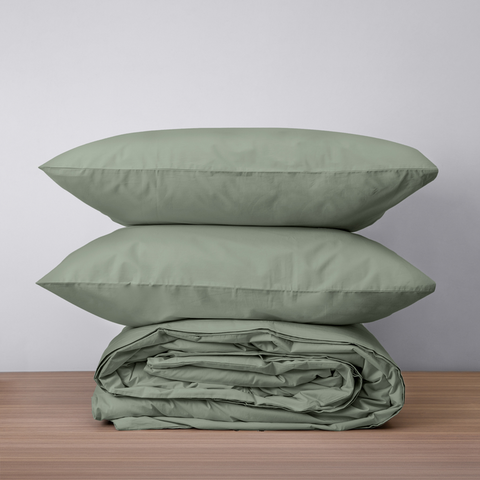 Homebird Organic Cotton Percale Duvet Set