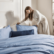 Homebird Organic Cotton Sateen Fitted Sheet Set (3-piece)