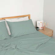 Homebird Organic Cotton Sateen Flat Sheet