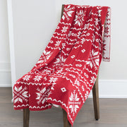 Elsie & Zoey Kirsi 50x60" Recycled Cotton Decorative Holiday Throw Blanket