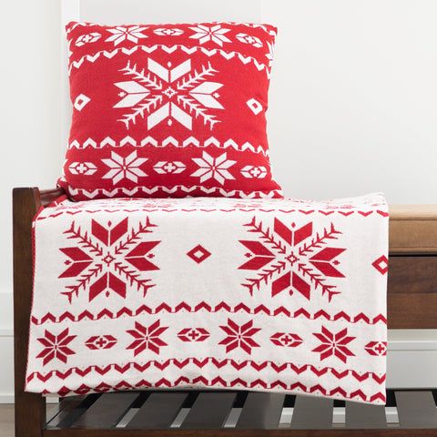 Elsie & Zoey Kirsi 50x60" Recycled Cotton Decorative Holiday Throw Blanket
