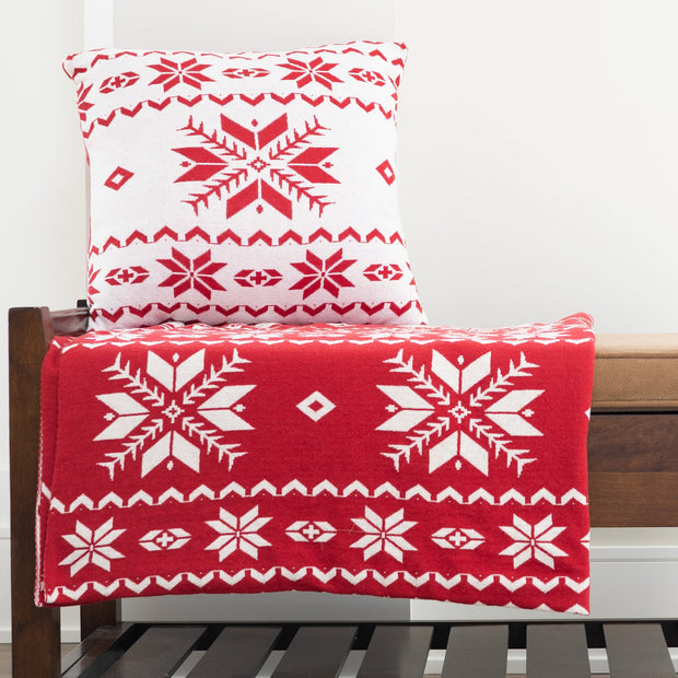 Elsie & Zoey Kirsi 50x60" Recycled Cotton Decorative Holiday Throw Blanket