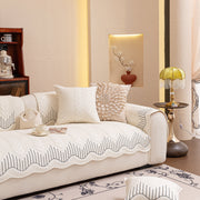 Slipcover KAS™ 3D Quilted Thick Cotton Sofa Cover Non-Slip Couch Throw for Fabric & Leather Sofas