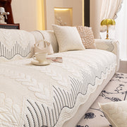 Slipcover KAS™ 3D Quilted Thick Cotton Sofa Cover Non-Slip Couch Throw for Fabric & Leather Sofas