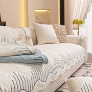 Slipcover KAS™ 3D Quilted Thick Cotton Sofa Cover Non-Slip Couch Throw for Fabric & Leather Sofas