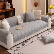 Slipcover KAS™ 3D Quilted Thick Cotton Sofa Cover Non-Slip Couch Throw for Fabric & Leather Sofas