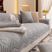 Slipcover KAS™ 3D Quilted Thick Cotton Sofa Cover Non-Slip Couch Throw for Fabric & Leather Sofas