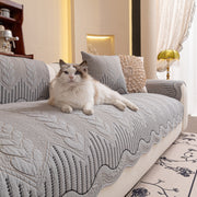 Slipcover KAS™ 3D Quilted Thick Cotton Sofa Cover Non-Slip Couch Throw for Fabric & Leather Sofas