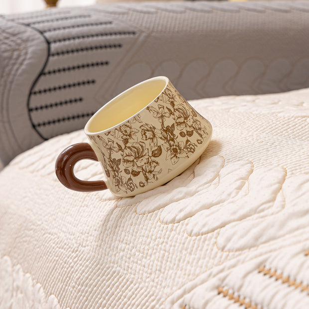 Slipcover KAS™ 3D Quilted Thick Cotton Sofa Cover Non-Slip Couch Throw for Fabric & Leather Sofas