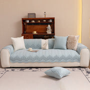 Slipcover KAS™ 3D Quilted Thick Cotton Sofa Cover Non-Slip Couch Throw for Fabric & Leather Sofas