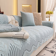 Slipcover KAS™ 3D Quilted Thick Cotton Sofa Cover Non-Slip Couch Throw for Fabric & Leather Sofas