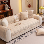 Slipcover KAS™ 3D Quilted Thick Cotton Sofa Cover Non-Slip Couch Throw for Fabric & Leather Sofas