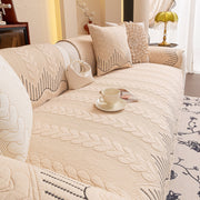 Slipcover KAS™ 3D Quilted Thick Cotton Sofa Cover Non-Slip Couch Throw for Fabric & Leather Sofas