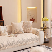 Slipcover KAS™ 3D Quilted Thick Cotton Sofa Cover Non-Slip Couch Throw for Fabric & Leather Sofas