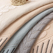 Slipcover KAS™ 3D Quilted Thick Cotton Sofa Cover Non-Slip Couch Throw for Fabric & Leather Sofas