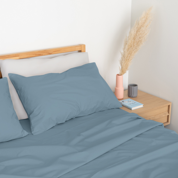 Homebird Organic Cotton Percale Flat Sheet