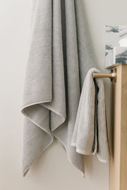 Cozy Earth Ribbed Terry Bath Towel Set