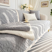 Slipcover KAS™ Cotton Quilted Sofa Cover, Non-Slip Couch Protector Fits Backrest, Seat & Armrest