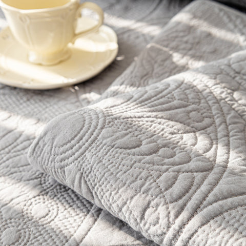 Slipcover KAS™ Cotton Quilted Sofa Cover, Non-Slip Couch Protector Fits Backrest, Seat & Armrest