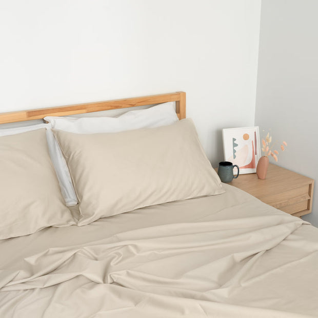 Homebird Organic Cotton Sateen Flat Sheet