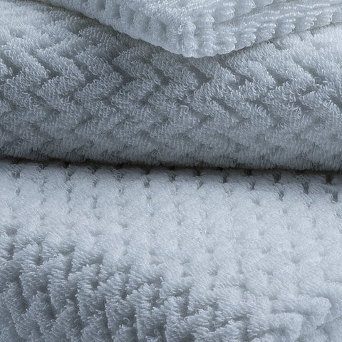 Turkish Towel Collection Boutique White Chevron