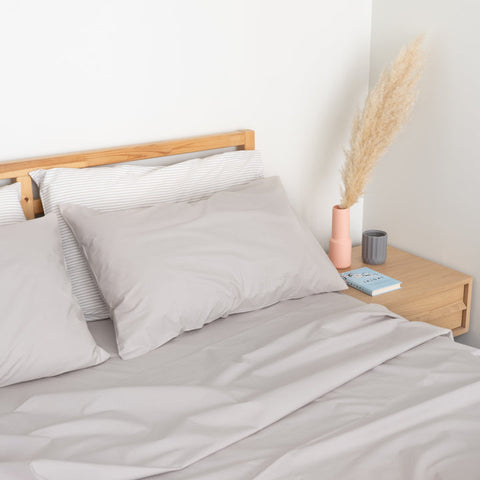 Homebird Organic Cotton Percale Flat Sheet