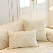 Slipcover KAS™ Baroque Sofa Cover – Quilted Cotton, Non-Slip, Washable with Ornate Embroidery