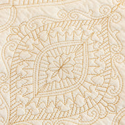 Slipcover KAS™ Baroque Sofa Cover – Quilted Cotton, Non-Slip, Washable with Ornate Embroidery