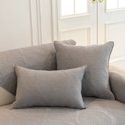 Slipcover KAS™ Baroque Sofa Cover – Quilted Cotton, Non-Slip, Washable with Ornate Embroidery