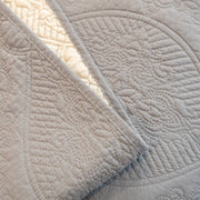 Slipcover KAS™ Baroque Sofa Cover – Quilted Cotton, Non-Slip, Washable with Ornate Embroidery