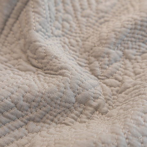 Slipcover KAS™ Baroque Sofa Cover – Quilted Cotton, Non-Slip, Washable with Ornate Embroidery