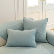 Slipcover KAS™ Baroque Sofa Cover – Quilted Cotton, Non-Slip, Washable with Ornate Embroidery