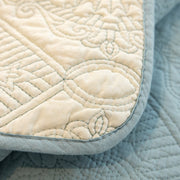 Slipcover KAS™ Baroque Sofa Cover – Quilted Cotton, Non-Slip, Washable with Ornate Embroidery