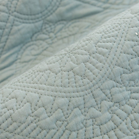 Slipcover KAS™ Baroque Sofa Cover – Quilted Cotton, Non-Slip, Washable with Ornate Embroidery